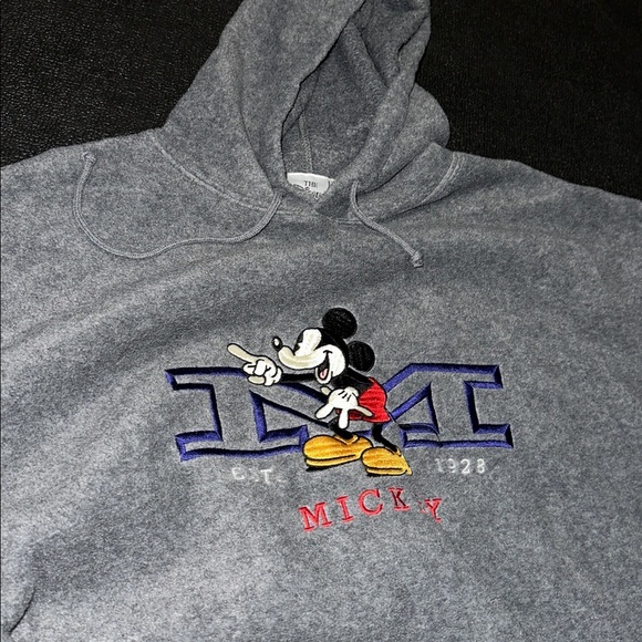 TheDisney Store Charcoal Mickey Mouse Hoodie size XL - Picture 2 of 7